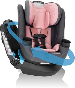 Evenflo REO by Revolve360 Rotating 2-in-1 Convertible Car Seat, 360 Degrees, Infant to Tod