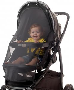 Stroller Sun Shade Extender – Universal Clip-On Baby Stroller Sun Shade Cover, UV Protecti