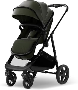 Mompush Wiz 2 in 1 Baby Stroller with Infant Pramette Mode, One Hand Fold Convertible Newb