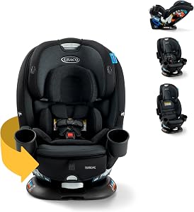 Graco Turn2Me 3-in-1 Rotating Convertible Car Seat, Cambridge, Rear-Facing Rotation Only, 