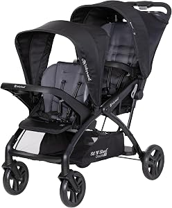 Baby Trend Sit N' Stand Double 2.0 Stroller, Dash Black