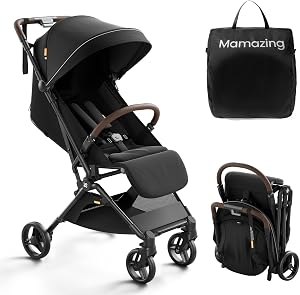 MAMAZING Ultra Air Lightweight Baby Travel Stroller with Carbon Fiber Frame, Compact &