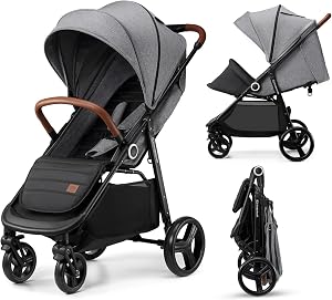 Kinderkraft Grande Plus Kinderkraft Buggy from Birth to 48.5 lb, one-Hand Folding, Reclini