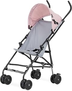 Dream On Me Aero Travel Umbrella Stroller, One-Hand Quick Fold, 3-Point Safety Harness, Du