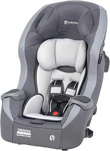 Baby Trend Trooper Slim 3-in-1 Convertible Car Seat, Dash Grey – Slim Fit, 3-in-1 Growth 