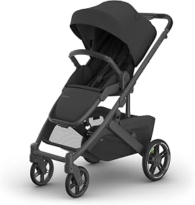 UPPAbaby Cruz V3 Stroller - from Birth + Car Seat Compatible - Full-Size, Reversible Seat 