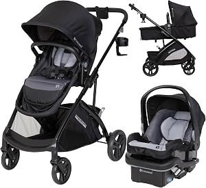 Baby Trend Passport Switch 6-in-1 Modular Stroller Travel System with EZ-Lift Plus Infan