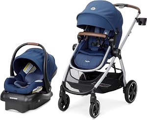 Maxi-Cosi Zelia 2 Luxe 5-in-1 Modular Travel System, New Hope Navy