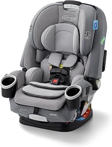 Graco 4Ever DLX 4-in-1 Baby Car Seat, Infant to Toddler Car Seat, 10 Years of Use, Rear-Fa