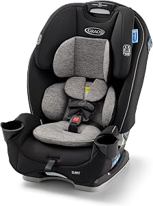 Graco Slimfit 3-in-1 Convertible Car Seat, Slim Car Seat with Space-Saving Design, Highbac