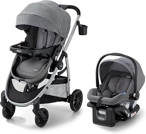 Graco Modes Pramette Travel System, Car Seat and Stroller Combo, Includes SnugRide LX Infa